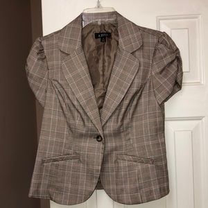 A. Byer Plaid Blazer